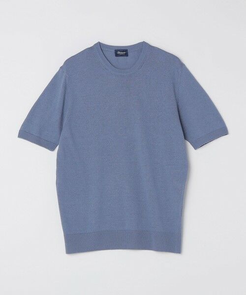 SHIPS / シップス Tシャツ | Drumohr: リネン コットン ガーメントダイ クルーネック ニット Tシャツ | 詳細19