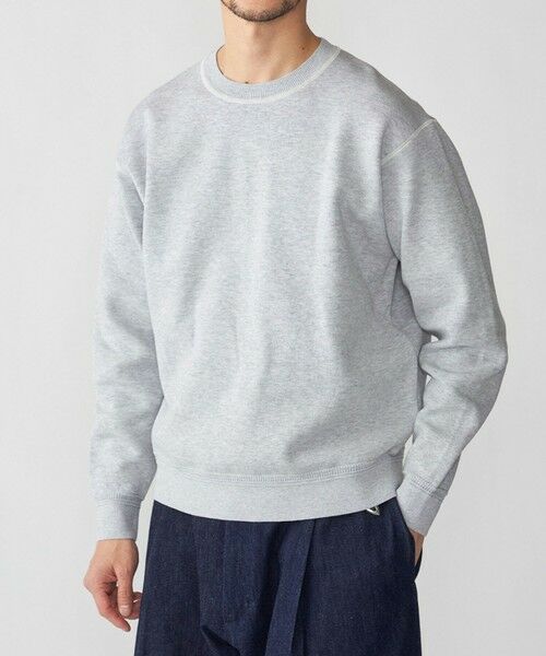 SHIPS / シップス ニット・セーター | SHIPS: 〈手洗い可能〉ヒートボンディング ニット スウェット（グレー）