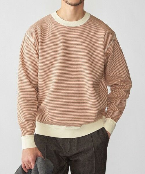 SHIPS / シップス ニット・セーター | SHIPS: 〈手洗い可能〉ヒートボンディング ニット スウェット（ブラウン）