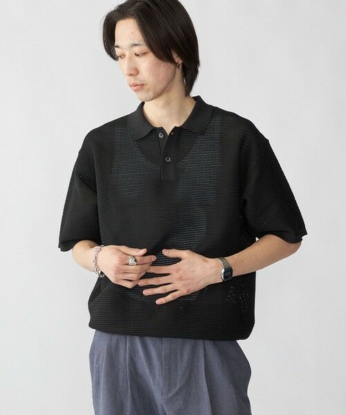 SHIPS / シップス ポロシャツ | City Ambient Products: ポリエステル メッシュ ニット ショートスリーブ ポロ | 詳細4
