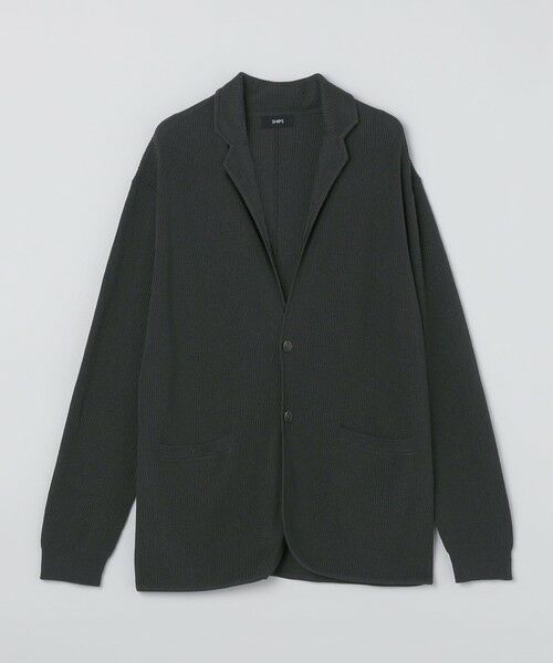 SHIPS / シップス テーラードジャケット | SHIPS:〈接触冷感/ 手洗い可能〉 リネン クール ニット ジャケット | 詳細1