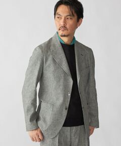 SHIPS / シップス テーラードジャケット | 【SHIPS別注】Errico Formicola: リネン コットン ハウンドトゥース ジャケット