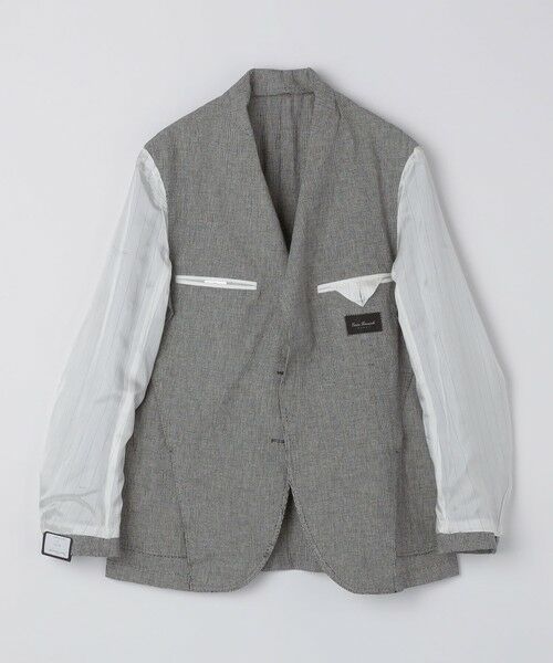 SHIPS / シップス テーラードジャケット | 【SHIPS別注】Errico Formicola: リネン コットン ハウンドトゥース ジャケット | 詳細10