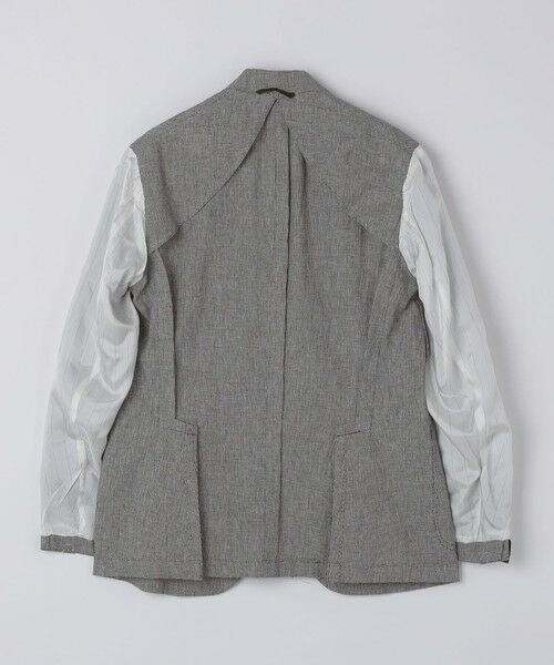 SHIPS / シップス テーラードジャケット | 【SHIPS別注】Errico Formicola: リネン コットン ハウンドトゥース ジャケット | 詳細11