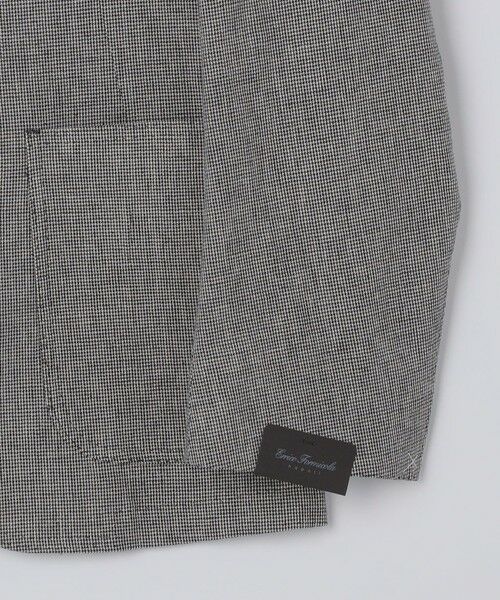 SHIPS / シップス テーラードジャケット | 【SHIPS別注】Errico Formicola: リネン コットン ハウンドトゥース ジャケット | 詳細13
