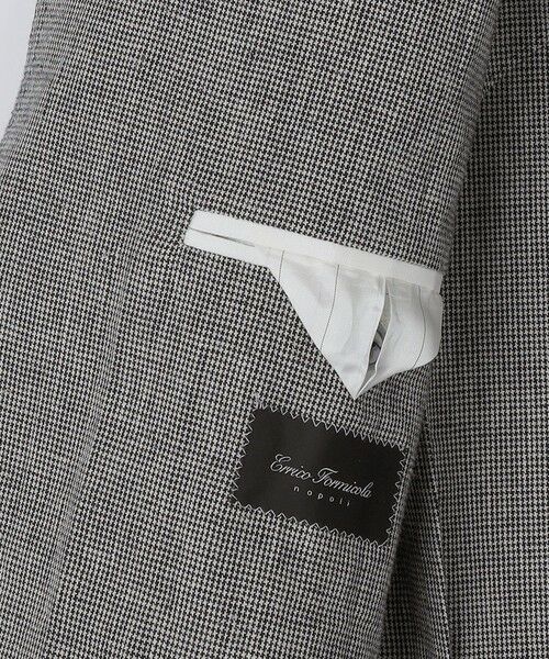 SHIPS / シップス テーラードジャケット | 【SHIPS別注】Errico Formicola: リネン コットン ハウンドトゥース ジャケット | 詳細16