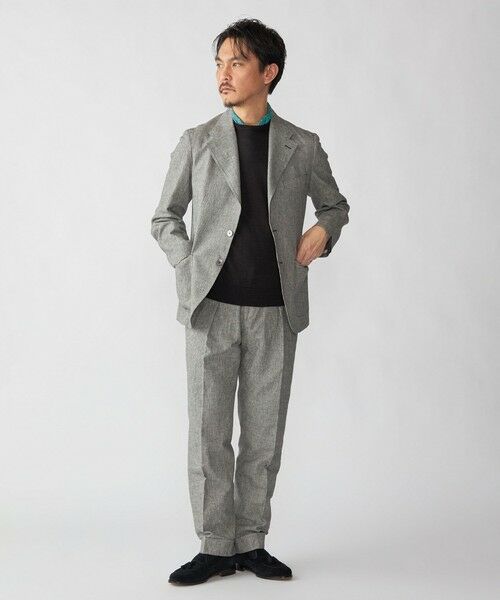 SHIPS / シップス テーラードジャケット | 【SHIPS別注】Errico Formicola: リネン コットン ハウンドトゥース ジャケット | 詳細4