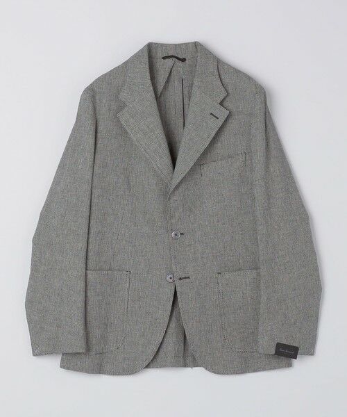 SHIPS / シップス テーラードジャケット | 【SHIPS別注】Errico Formicola: リネン コットン ハウンドトゥース ジャケット | 詳細8