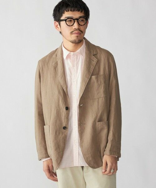 SHIPS / シップス テーラードジャケット | SHIPS: 〈洗濯機可能〉リネン ウォッシュド ジャケット | 詳細9