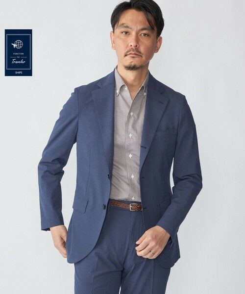 SHIPS / シップス テーラードジャケット | SHIPS:〈FUNCTION〉ライト アンストラクチャード ジャケット(セットアップ対応)（コバルトブルー）