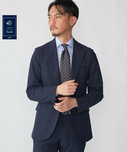 SHIPS / シップス テーラードジャケット | SHIPS:〈FUNCTION〉ライト アンストラクチャード ジャケット(セットアップ対応)（ネイビー）