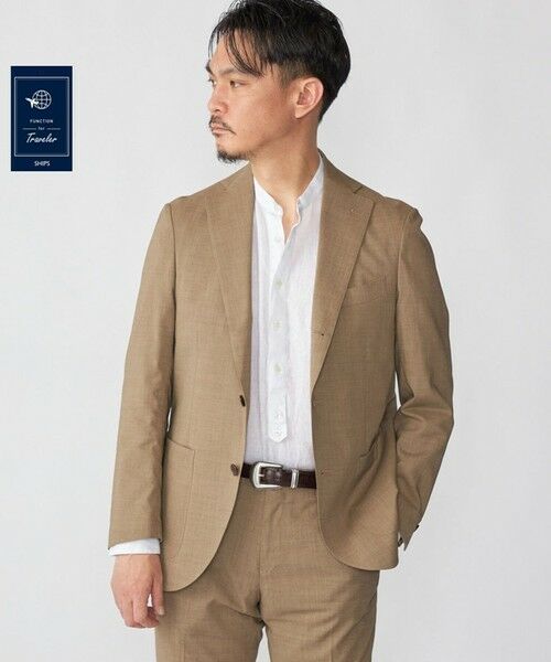 SHIPS / シップス テーラードジャケット | SHIPS:〈FUNCTION/手洗い可能〉ラミー ブレンド ジャケット(セットアップ対応)（ベージュ系）