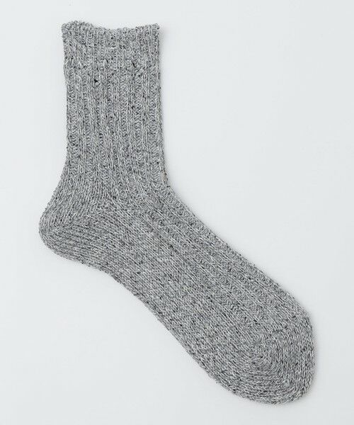SHIPS / シップス ソックス | ANONYMOUS: ヘンプ シルク ハーフ ソックス（グレー）