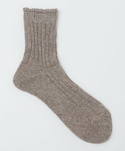 SHIPS / シップス ソックス | ANONYMOUS: ヘンプ シルク ハーフ ソックス（ベージュ）