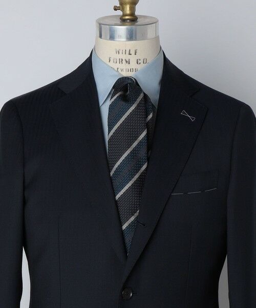 SHIPS / シップス ネクタイ | Puccini: グレナディン ストライプ ネクタイ（チャコールグレー）