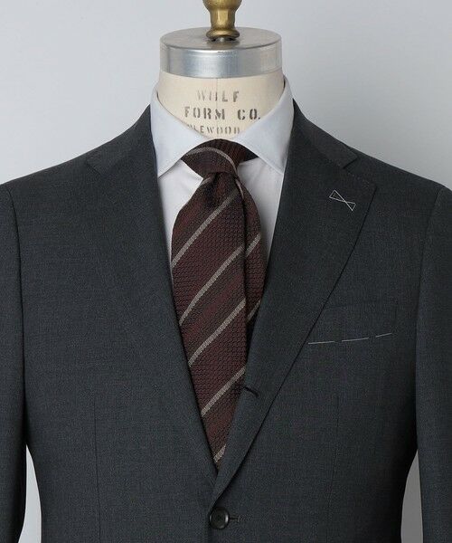 SHIPS / シップス ネクタイ | Puccini: グレナディン ストライプ ネクタイ（ワイン）