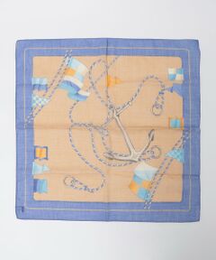 SHIPS / シップス バンダナ・スカーフ | Vincenzo Miozza: コットン リネン アンカー モチーフ スカーフ