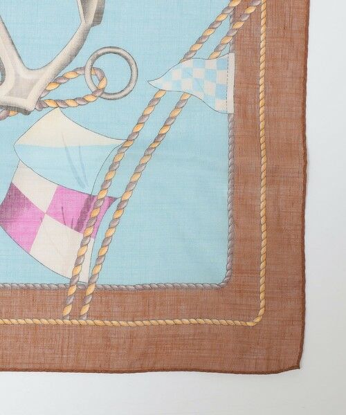 SHIPS / シップス バンダナ・スカーフ | Vincenzo Miozza: コットン リネン アンカー モチーフ スカーフ | 詳細1