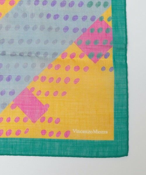 SHIPS / シップス バンダナ・スカーフ | Vincenzo Miozza: コットン リネン チェック スカーフ | 詳細1