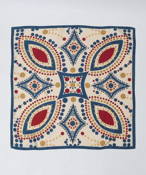 SHIPS / シップス バンダナ・スカーフ | MARCEL LASSANCE: SILK PRINT BANDANA ITALY（ホワイト）