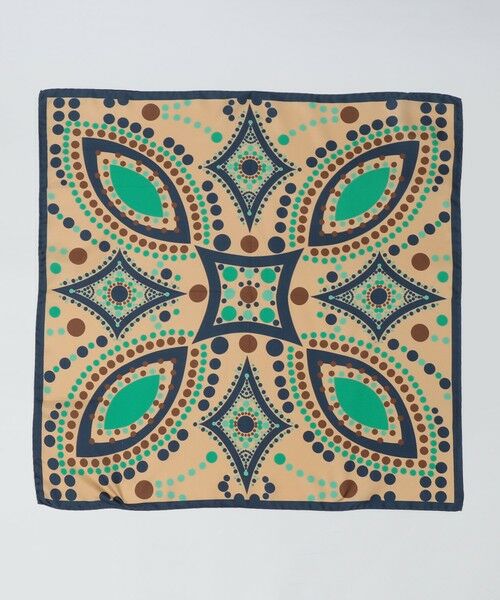 SHIPS / シップス バンダナ・スカーフ | MARCEL LASSANCE: SILK PRINT BANDANA ITALY（ベージュ）