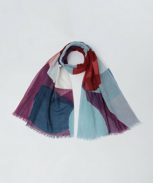 SHIPS / シップス マフラー・ショール・スヌード・ストール | MARCEL LASSANCE: COTTON PRINT STOLE（レッド）