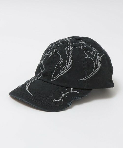 SHIPS / シップス キャップ | ROA: RYLI EMBRIODERED 6 PANEL CAP（ブラック）
