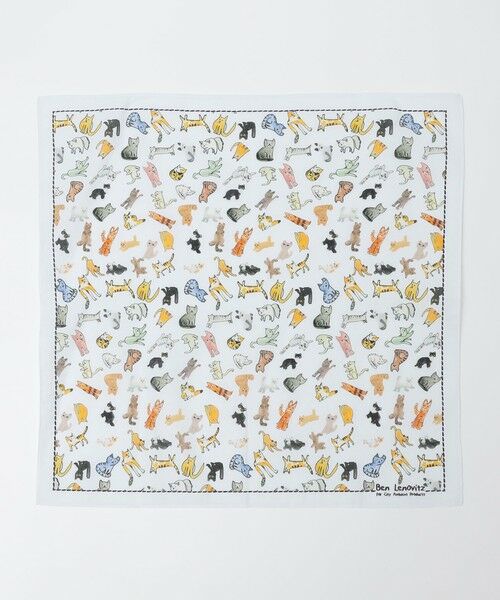 SHIPS / シップス ハンカチ | 【City Ambient Products別注】Ben Lenovitz: ハンカチーフ（ホワイト系）
