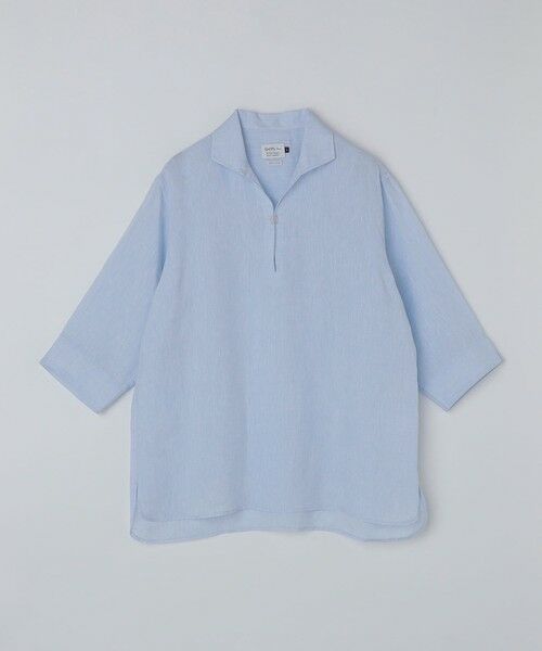 SHIPS / シップス シャツ・ブラウス | 《予約》SHIPS Colors:ユーロリネン カプリ シャツ◆（ライトブルー）
