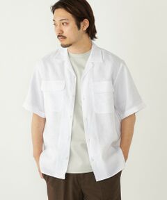 SHIPS / シップス シャツ・ブラウス | SHIPS Colors:ラミー 100% オープンカラー ショートスリーブ シャツ