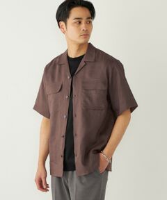 SHIPS / シップス シャツ・ブラウス | SHIPS Colors:ラミー 100% オープンカラー ショートスリーブ シャツ