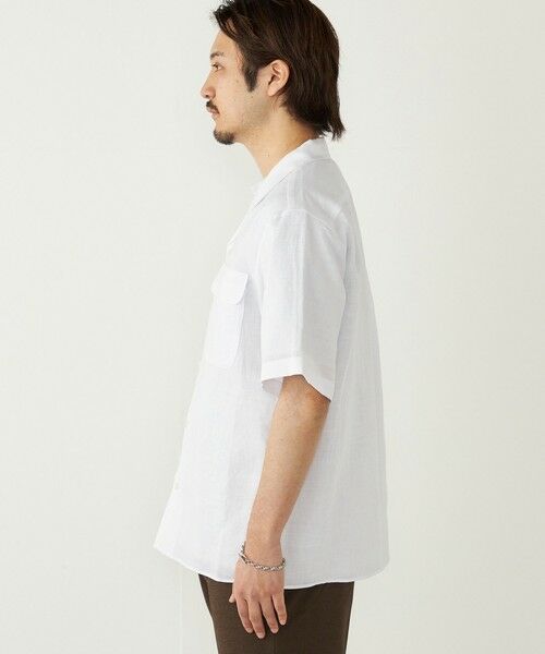 SHIPS / シップス シャツ・ブラウス | SHIPS Colors:ラミー 100% オープンカラー ショートスリーブ シャツ | 詳細4