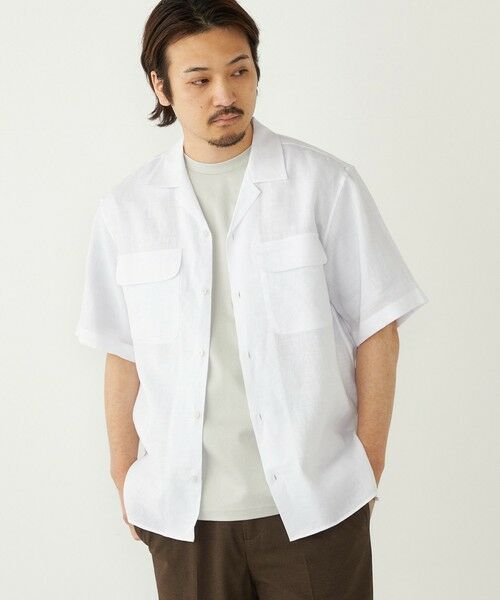 SHIPS / シップス シャツ・ブラウス | SHIPS Colors:ラミー 100% オープンカラー ショートスリーブ シャツ | 詳細8