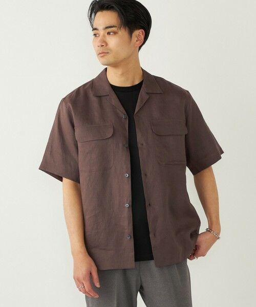SHIPS / シップス シャツ・ブラウス | SHIPS Colors:ラミー 100% オープンカラー ショートスリーブ シャツ | 詳細14
