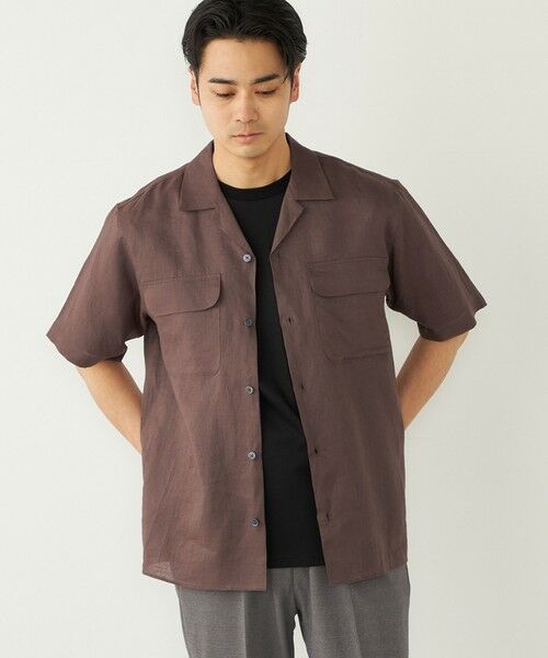 SHIPS / シップス シャツ・ブラウス | SHIPS Colors:ラミー 100% オープンカラー ショートスリーブ シャツ | 詳細15