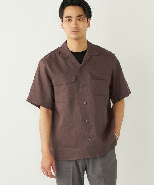 SHIPS / シップス シャツ・ブラウス | SHIPS Colors:ラミー 100% オープンカラー ショートスリーブ シャツ | 詳細18