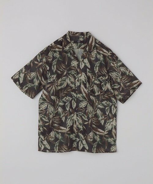 SHIPS / シップス シャツ・ブラウス | 《予約》SHIPS Colors:〈洗濯機可能〉メッシュ プリント シャツ◆（ネイビー）