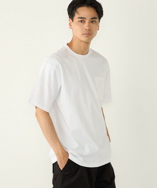 SHIPS / シップス Tシャツ | SHIPS Colors:〈抗菌防臭・接触冷感・UVカット〉シルケット コットン クルーネック T◇ | 詳細15