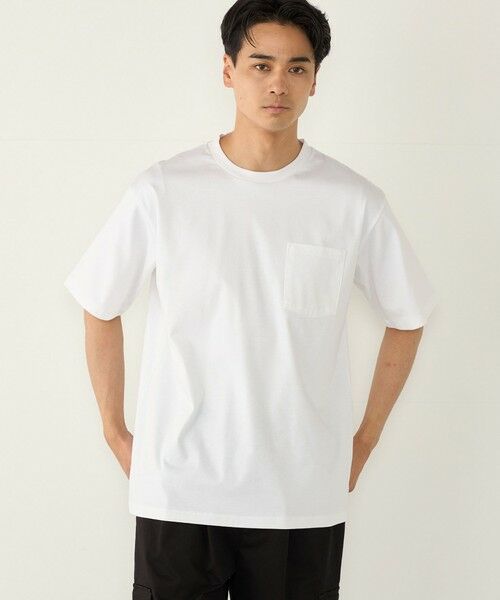 SHIPS / シップス Tシャツ | SHIPS Colors:〈抗菌防臭・接触冷感・UVカット〉シルケット コットン クルーネック T◇ | 詳細16