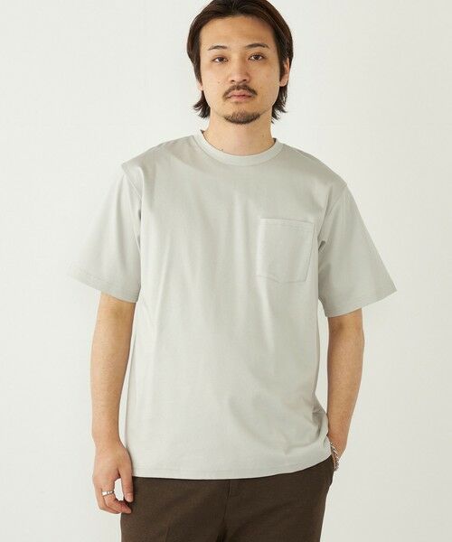 SHIPS / シップス Tシャツ | SHIPS Colors:〈抗菌防臭・接触冷感・UVカット〉シルケット コットン クルーネック T◇ | 詳細30