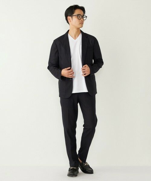 SHIPS / シップス Tシャツ | SHIPS Colors:〈抗菌防臭・接触冷感・UVカット〉シルケット コットン Vネック T◇ | 詳細4