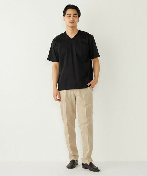 SHIPS / シップス Tシャツ | SHIPS Colors:〈抗菌防臭・接触冷感・UVカット〉シルケット コットン Vネック T◇ | 詳細22