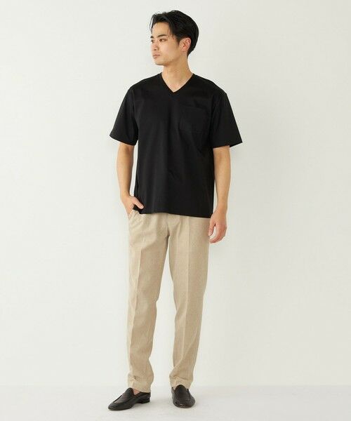 SHIPS / シップス Tシャツ | SHIPS Colors:〈抗菌防臭・接触冷感・UVカット〉シルケット コットン Vネック T◇ | 詳細23