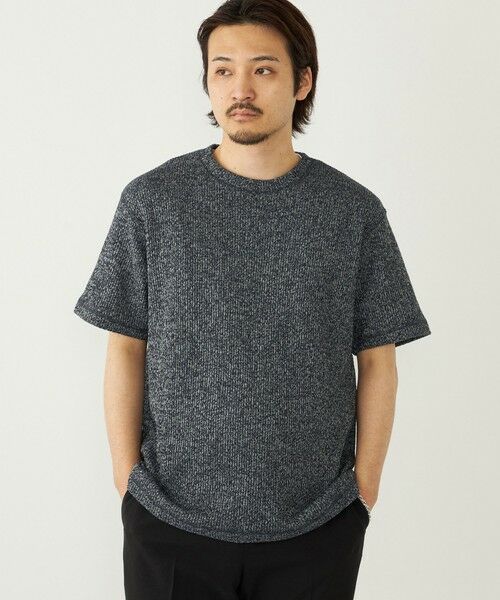 SHIPS / シップス Tシャツ | 《予約》SHIPS Colors:ローゲージ カノコ Tシャツ◆（ブラック）