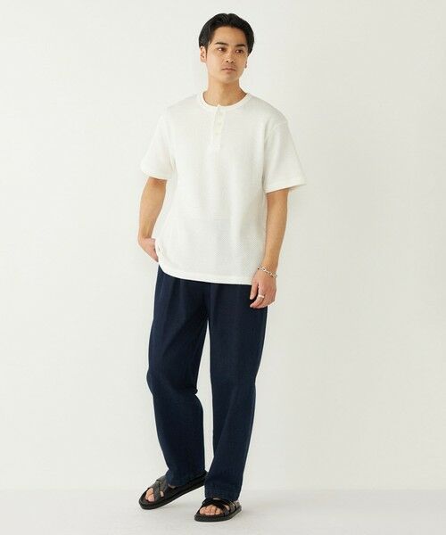 SHIPS / シップス Tシャツ | 《予約》SHIPS Colors:ローゲージ カノコ ヘンリーネック Tシャツ◆ | 詳細8