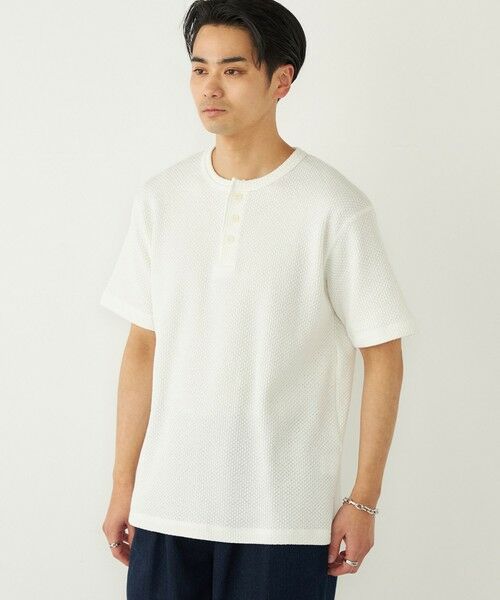 SHIPS / シップス Tシャツ | 《予約》SHIPS Colors:ローゲージ カノコ ヘンリーネック Tシャツ◆ | 詳細9