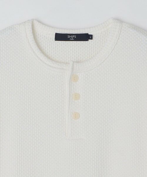 SHIPS / シップス Tシャツ | 《予約》SHIPS Colors:ローゲージ カノコ ヘンリーネック Tシャツ◆ | 詳細3