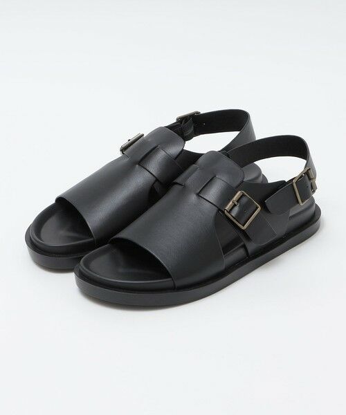 SHIPS / シップス サンダル | 《予約》SHIPS Colors:カバード サンダル◆（ブラック）