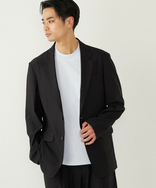 SHIPS / シップス テーラードジャケット | SHIPS Colors:〈速乾・洗濯機可能〉コンフォートクロス ジャケット(セットアップ対応可能)（ブラック）