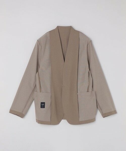 SHIPS / シップス ノーカラージャケット | 《予約》SHIPS Colors:〈遮熱・吸水速乾〉ファンクショナル ノーカラー ジャケット◆ | 詳細2